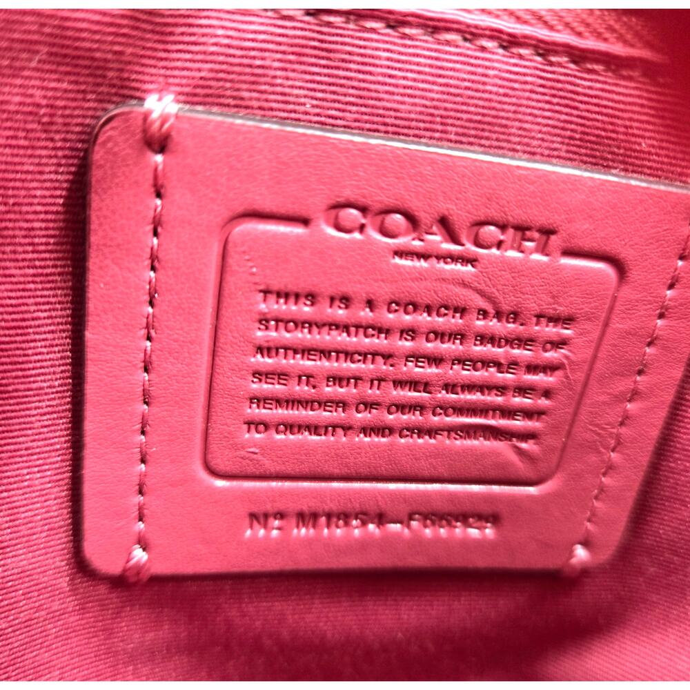 Coach City Zip Tote in Multi-Pink Plaid Print Style F66929 - Picture 3 of 16